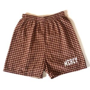 Mercy High School maroon and gold PJ shorts S